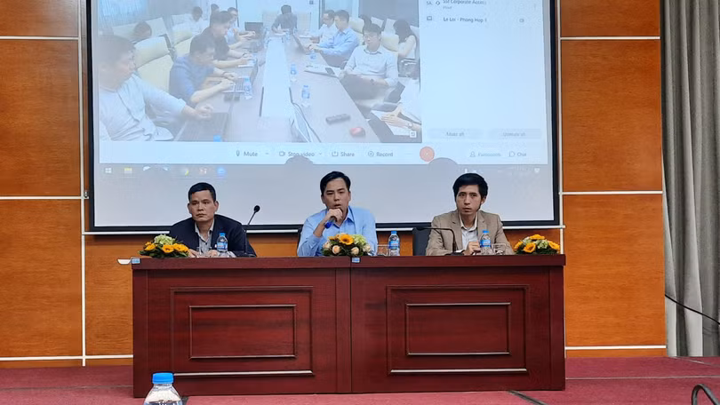 Ban lãnh đạo Tập đoàn Hà Đô chia sẻ tại hội nghị chuyên gia phân tích diễn ra chiều nay (3/10/2020)