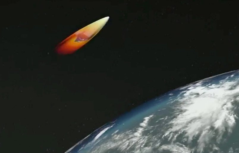 Tên lửa Avangard, ảnh minh họa video