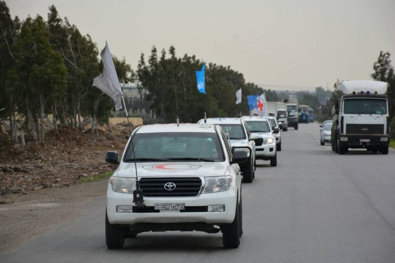 Quân Nga hộ tống hàng nhân đạo vào sào huyệt thánh chiến Đông Ghouta ảnh 3