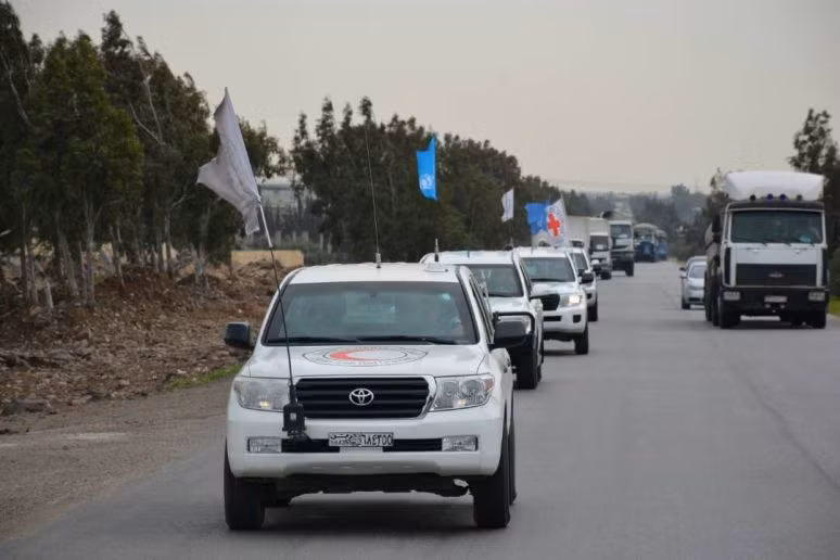Quân Nga hộ tống hàng nhân đạo vào sào huyệt thánh chiến Đông Ghouta ảnh 3