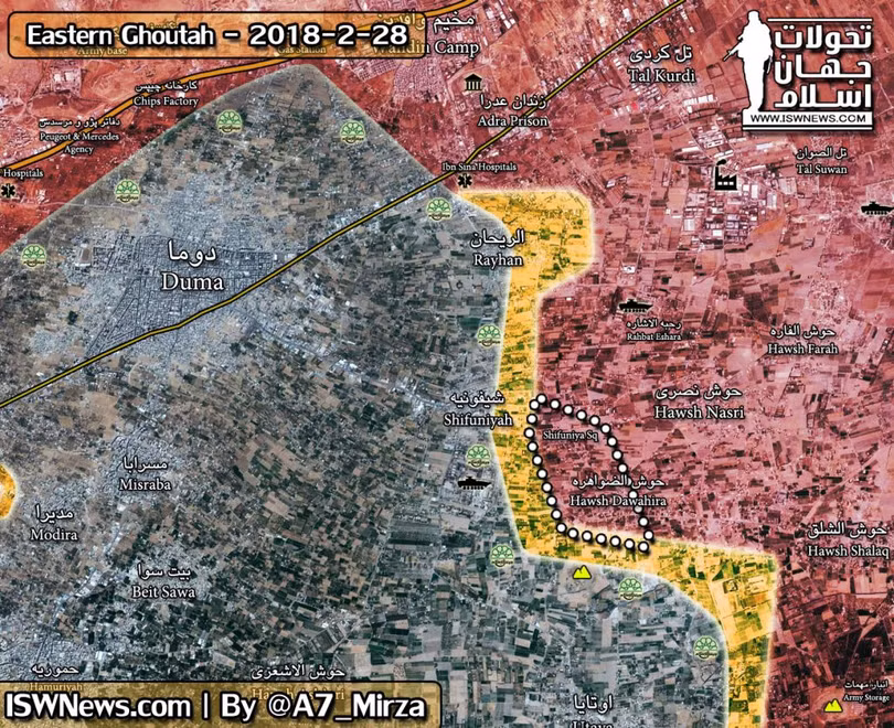 Xe tăng Syria nghiền nát quân thánh chiến tại tử địa Đông Ghouta ảnh 1