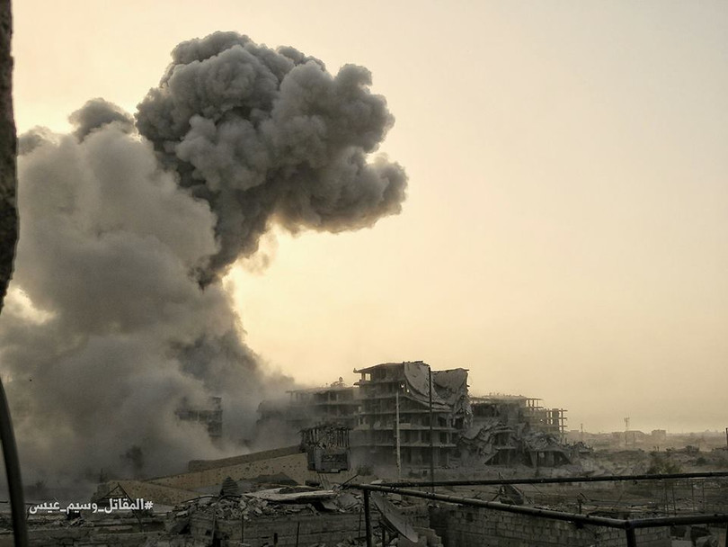 Hỏa lực Syria tấn công dữ dội phiến quân thánh chiến ven Damascus (video - ảnh) ảnh 2