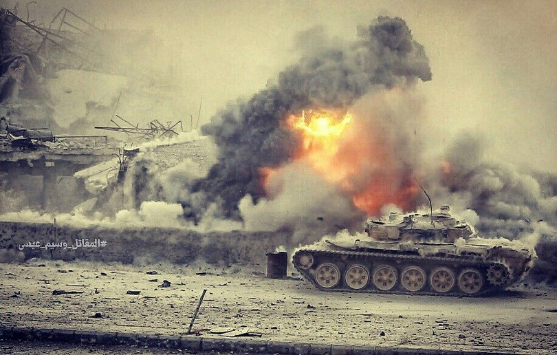 Hỏa lực Syria tấn công dữ dội phiến quân thánh chiến ven Damascus (video - ảnh) ảnh 4