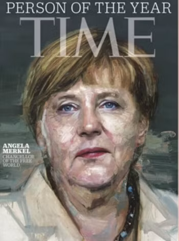 Thủ tướng Đức được tạp chí Time chọn là "Nhân vật của năm". Ảnh: Time