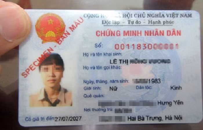 Thẻ căn cước mới sẽ có 12 số