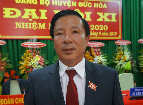 Ông Nguyễn Văn Út - Bí thư huyện ủy Đức Hòa
