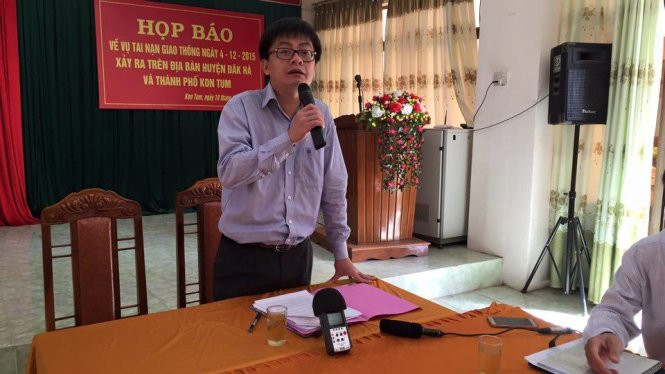 Ông Nguyễn Thế Hải thông tin cho phóng viên tại họp báo - Ảnh: Bá Dũng