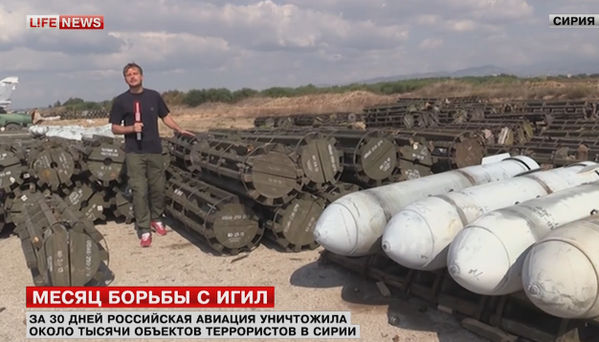 Kho bom của Nga trên sân bay Hmeimim, Syria