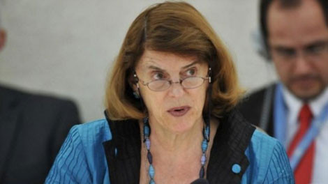 Bà Mary McGowan Davis, Chủ tịch Ủy ban điều tra của UNHRC. Bà Mary McGowan Davis, Chủ tịch Ủy ban điều tra của UNHRC.
