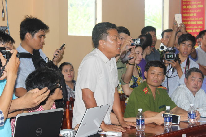 Quang cảnh buổi họp báo - Ảnh: Bùi Liêm