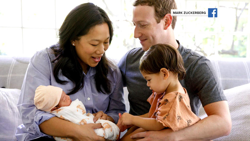 Gia đình CEO Facebook Mark Zuckerberg. Ảnh: CNBC