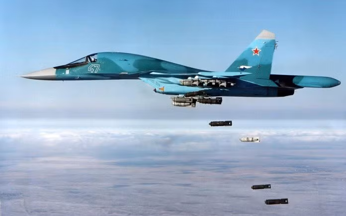 Không quân Nga không kích.