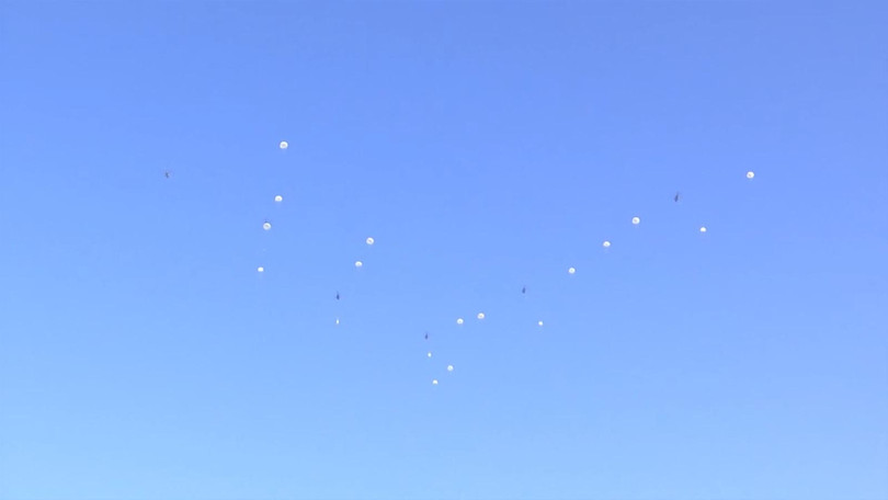 Quân đội Syria diễn tập đổ bộ đường không. Ảnh video Bộ Quốc phòng Nga.