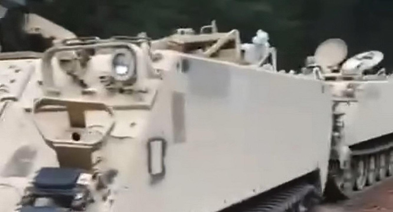 Xe thiết giáp M113 trong biên chế trang bị Ukraine. Tháng 8/2022. Ukraine. Ảnh video Yuriy Mysiagin.