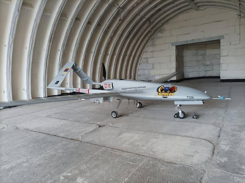Chiếc UAV Bayraktar TB2 mang tên Vanagas (“Chim ưng”) đã đến Ukraine từ Lithuania ngày 9/7.