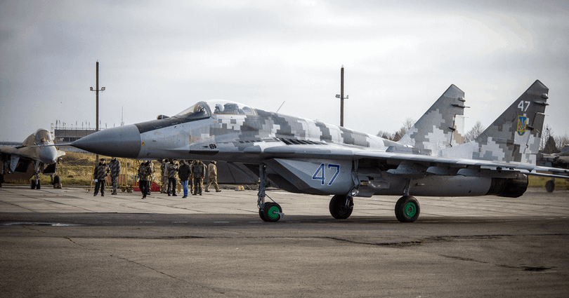 Máy bay chiến đấu MiG-29 của Lực lượng vũ trang Ukraine mang số hiệu 47. Tháng 12/2020. Ảnh: "Ukroboronprom"