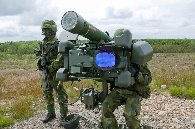 Tên lửa phòng không Thụy Điển RBS 70 MANPADS. Ảnh Military Ukraine