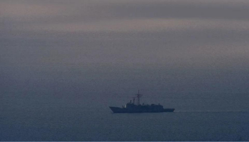 Một tàu quân sự Đài Loan tuần tra gần bờ biển phía đông quận Yilan ngày 7/8/2022. / Nguồn: SAM YEH / AFP / Getty