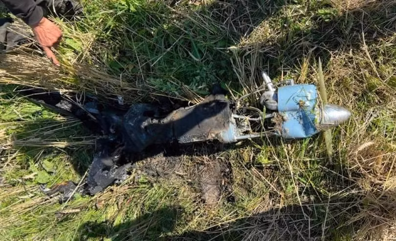 Một máy bay không người lái do thám của Nga đã bị bắn hạ Ukraine, với tên gọi không chính thức là "Kartograph". Tháng 8/2022. Ukraine. Ảnh: Air Command "Center"