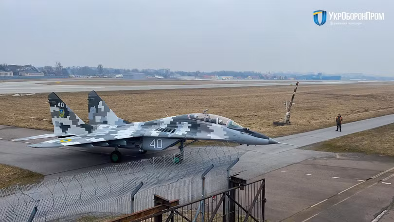Nhà máy sửa chữa máy bay nhà nước Lviv bàn giao MiG-29UB cho Không quân Ukraine. Ảnh Military Leak Nhà máy sửa chữa máy bay nhà nước Lviv bàn giao MiG-29UB cho Không quân Ukraine. Ảnh Military Leak