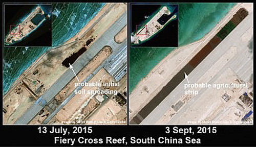 Trung Quốc xây công trình như Lầu Năm Góc ở Trường Sa ảnh 5 Trung Quốc xây công trình như Lầu Năm Góc ở Trường Sa ảnh 5