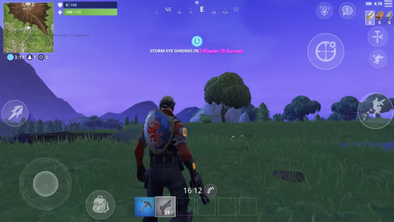 Khung hình của Fortnite trên Android bị giới hạn ở 30fps. Ảnh: AndroidAuthority