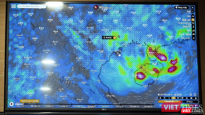 Ứng dụng HSDC Map đặt máy chủ trên server của Windy.com, công ty CH Séc chuyên cung cấp thông tin về khí tượng thủy văn trên toàn thế giới.