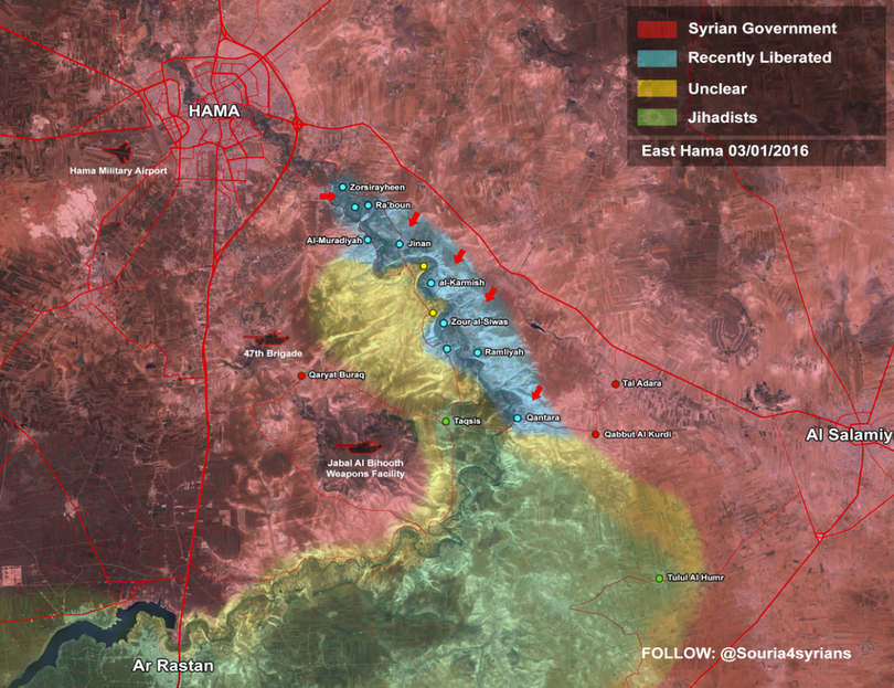 Quân đội Syria đánh chiếm 11 làng, mở thông tuyến đường huyết mạch
