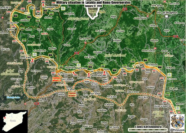 Quân đội Syria chuẩn bị tấn công thị trấn Kinsibba, Latakia