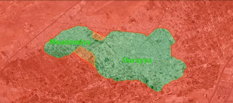 Video:Quân đội Syria đánh chia cắt Darayya với Moadamiya ở Damascus
