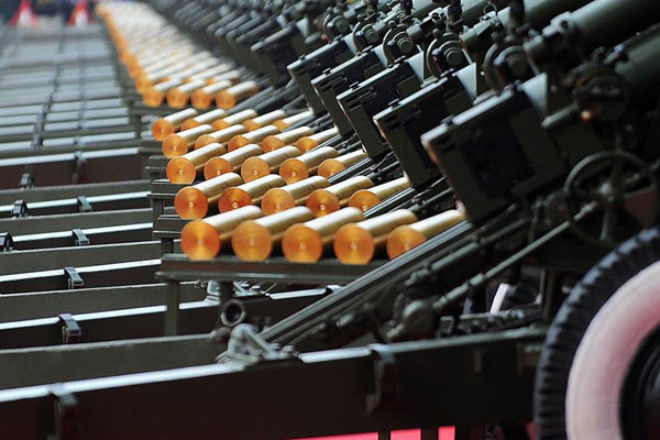 Đạn đại bác đã sẵn sàng. Ảnh: Quý Đoàn.