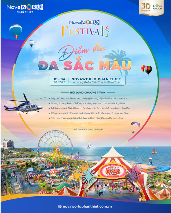 NovaWorld Festival hứa hẹn sẽ mang đến cho du khách một hành trình trải nghiệm đa cảm xúc.