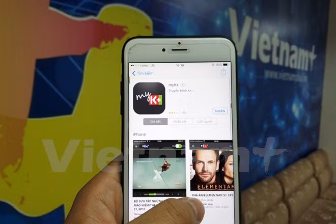 Ứng dụng OTT của K+ giúp người dùng xem giải đấu M-150 ở mọi nơi nếu có kết nối Internet. (Ảnh: T.H/Vietnam+)