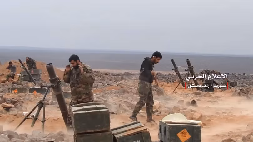Quân đội Syria chuẩn bị pháo kích dữ dội al-Safa. Ảnh minh họa: South Front.