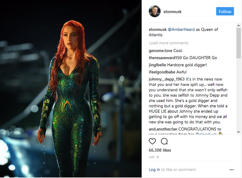 CEO của Tesla Elon Musk chia tay bạn gái Amber Heard ảnh 3