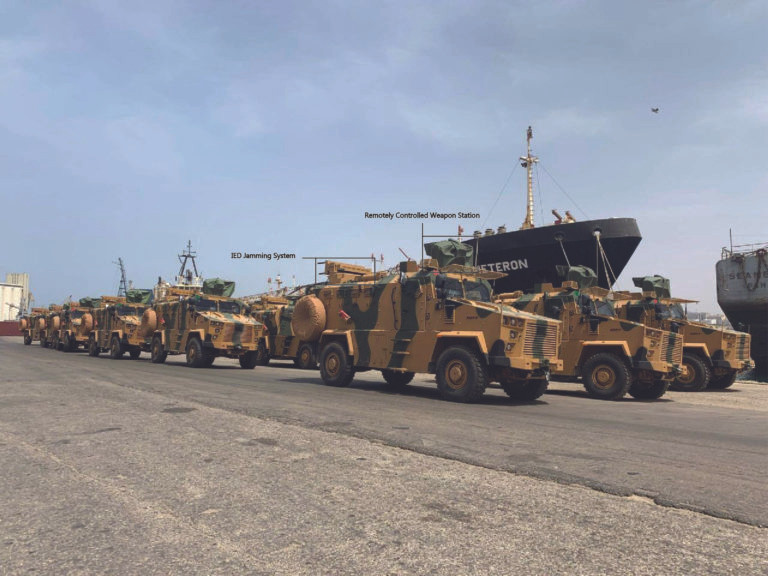Các xe thiết giáp do Thổ Nhĩ Kỳ cung cấp cho lực lượng GNA ở Tripoli. Ảnh minh họa South Front