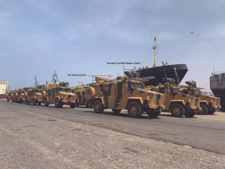 Các xe thiết giáp do Thổ Nhĩ Kỳ cung cấp cho lực lượng GNA ở Tripoli. Ảnh minh họa South Front