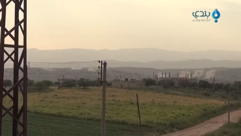 Lực lượng không quân Nga, Syria không kích dữ dội chiến tuyến của lực lượng Hồi giáo cực đoan ở Idlib, Hama, Latakia và Aleppo. Ảnh: video Baladi-News Network.