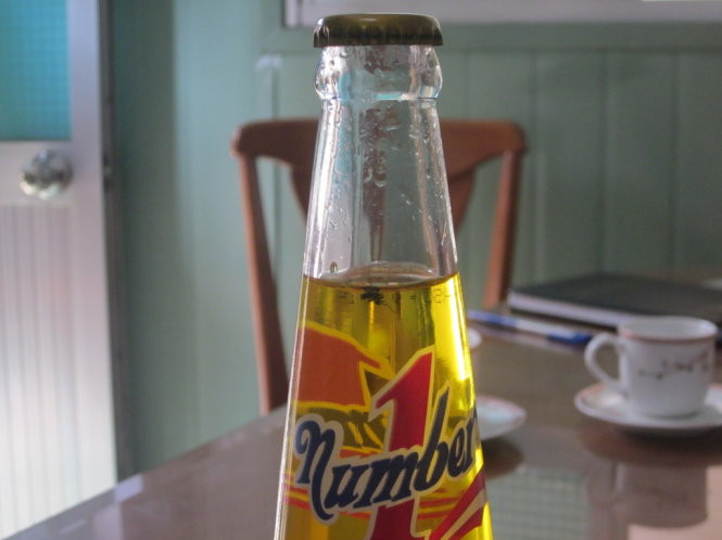 Vật thể lạ trong chai nước anh Định mua trông giống ruồi 