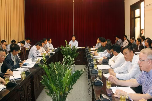Việc thay ban quản lý dự án yếu kém diễn ra ngay trong buổi làm việc đầu tiên sau kỳ nghỉ tết của Bộ GTVT- Ảnh: Bộ GTVT