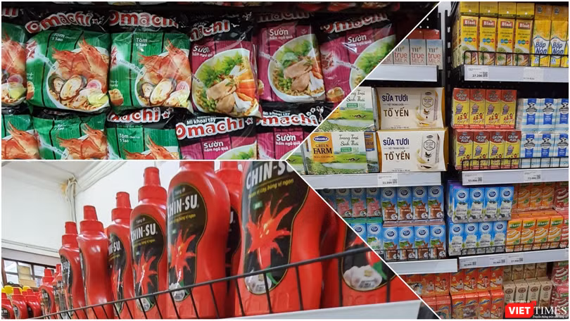 Các sản phẩm sữa mang thương hiệu của Masan vẫn còn vắng bóng trên các kệ hàng tại VinMart và VinMart+ (Ảnh: P.D)