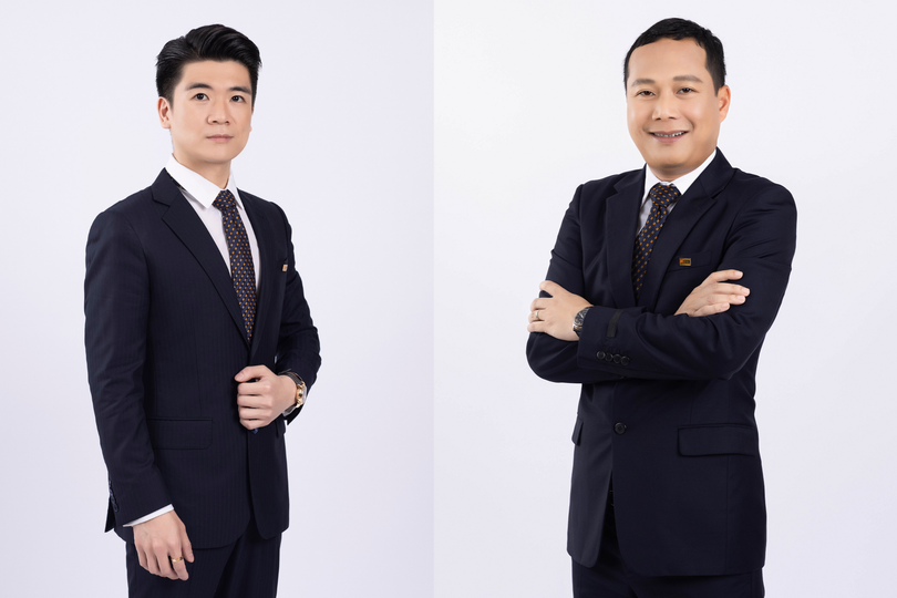 Ông Đỗ Quang Vinh (bên trái) và ông Đỗ Đức Hải được bầu làm Phó Chủ tịch HĐQT SHB