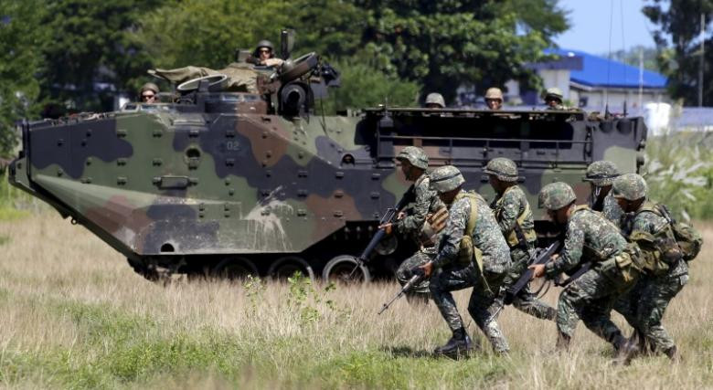 Không biết Mỹ và Philippines có còn duy trì các cuộc tập trận chung sau khi ông Duterte điều chỉnh chính sách đối ngoại