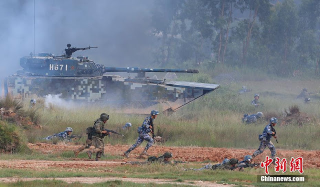 Quân đội Trung Quốc và Nga tập trận đổ bộ chiếm đảo ở Biển Đông hồi tháng 9/2016