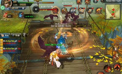 Thể loại game thiên về hành động, chiến đấu luôn được nhiều game thủ Việt ưa thích. Ảnh gameplay của Tứ đại danh bổ.