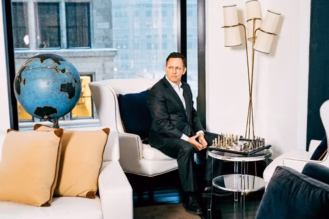 Peter Thiel – một trong những người ủng hộ trung thành của Tổng thống Donald Trump. Ảnh chụp tại khu căn hộ cao cấp trên Union Square ở Manhattan.