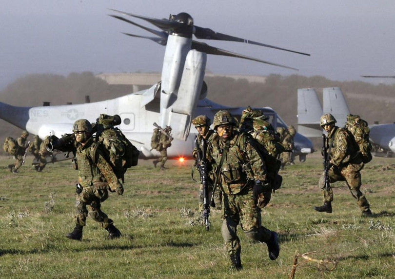 Quân đội Mỹ và Nhật Bản liên tục tập trận đối phó với sự hung hăng của Trung Quốc