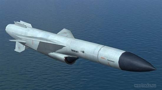 Tên lửa chống hạm siêu âm P-500 Bazalt của Hải quân Nga. Ảnh Wartools