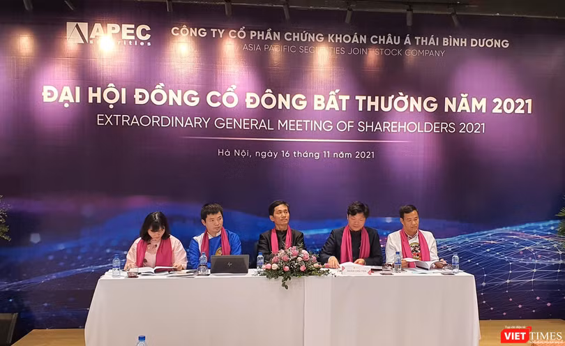 Toàn cảnh ĐHĐCĐ bất thường năm 2021 của CTCP Chứng khoán Châu Á - Thái Bình Dương (APS)