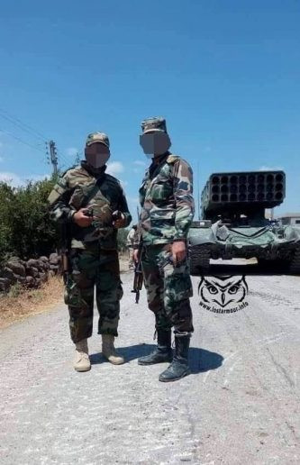 Pháo phản lực TOS-1A đã có mặt trên chiến trường Idlib. Ảnh Masdar News